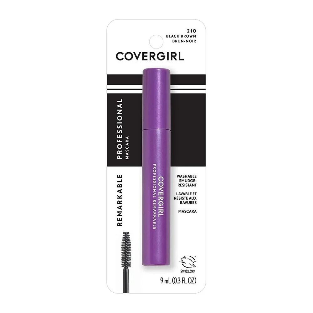 COVERGIRL Professional & Remarkable Mascara Black Brown, Long Lasting, 0.3 Fl Oz
